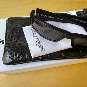 Courrèges Black Sunglasses